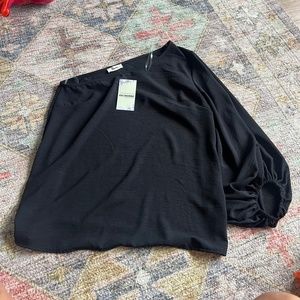 One shoulder dressy shirt